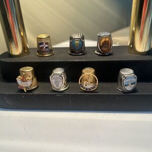 Vintage Canada & Travel Souvenir Thimbles Lot Toronto Ontario Gettysburg